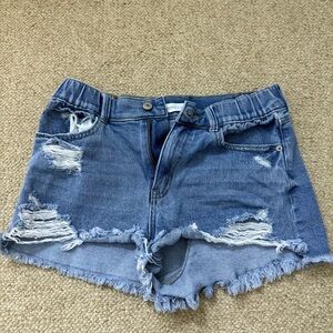 Denim Distressed Women Shorts